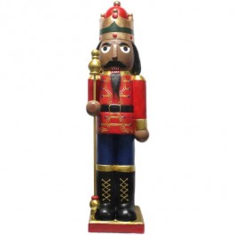 (52900351)NUTCRACKER-4' Black Hair w|Beard