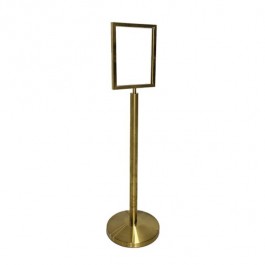 (89300016)Small Sign Holder-Gold Finish-51.75"H