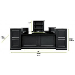 Painted Windowpane 13Piece Modular Bar (Square W/Back Bar)