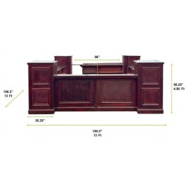 Mahogany Windowpane 12Piece Modular Bar (Square)