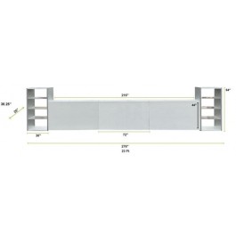 Aluminum 5Piece Wide Modular Bar