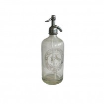 (28140004)Clear Antique Seltzer Bottle