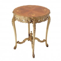 TABLE-END-INLAID FLORAL TOP/FI