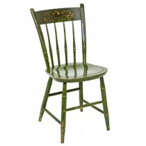 CHAIR-SIDE-GREEN-GOLD FLORAL D