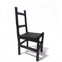 FIGURINE-Black Cast Iron Chair