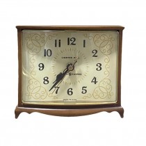ALARM CLOCK-Vintage Brown GE Lighted Dial Clock