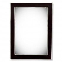 PICTURE FRAME-5x7 Burgundy Boarder/ Silver Plated Frame
