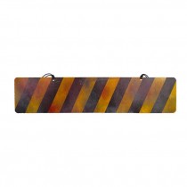 (83150194)SIGN-Distressed Black & Yellow Object Marker Sign