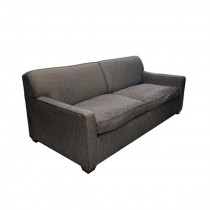 SOFA-Charcoal Tweed Square Arm Sleeper Sofa