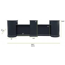 Black Tub 5Piece Modular Bar