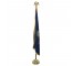 FLAG-Pennsylvania State Flag on Pole w|Finial & Gold Plastic Stand