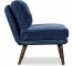 ACCENT CHAIR-MCM/Armless Upholstered W/Wood Leg