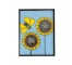 (8521PJ37)FRAMED ART-Pair ofSunflowers | Bee |Black Frame