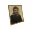 (52200453)PICTURE FRAME-Thin Gold Frame w|Vintage Portrait of Navy Seal-Blk&Wht