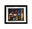 (8521PJ43)FRAMED ART-Buildings 22,24,26 in Starry Night w|White Border