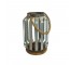 (60120057)LANTERN-Caged Gunmetal Lantern w|Wood Base