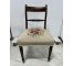 Regency Mahogany Side Chair |Embroider Seat