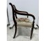 Regency Mahogany Arm Chair |Embroidered Seat