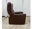 Distressed Brown Leather Recliner