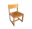 SIDE CHAIR-Light Oak School Chair