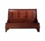 HEADBOARD|FOOTBOARD-Queen Traditional Walnut Sleigh Bed