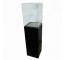 PEDESTAL-Acrylic Top w|Black Laminate Base-56.25H