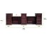 Mahogany Windowpane 5Piece Tall Modular Bar