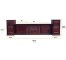 Mahogany Windowpane 5Piece Wide Modular Bar