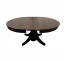 DINING TABLE-English Style Mahogany Inlay Veneer Expandable Round Table