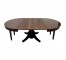 DINING TABLE-English Style Mahogany Inlay Veneer Expandable Round Table