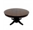 DINING TABLE-English Style Mahogany Inlay Veneer Expandable Round Table