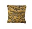 THROW PILLOW-Yellow w|Leaves & Snow on Top