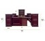 Mahogany Windowpane 13Piece Modular Bar (Square W/Back Bar)