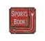 SIGN-Red Square "Sports Book" Sign w|Arrow Pointing LAF