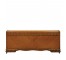 HEADBOARD|FOOTBOARD-Burled Wood Art Deco Waterfall Edge Frame