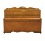 HEADBOARD|FOOTBOARD-Burled Wood Art Deco Waterfall Edge Frame