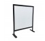 SCREEN-Frosted Panel w|Black Metal Frame