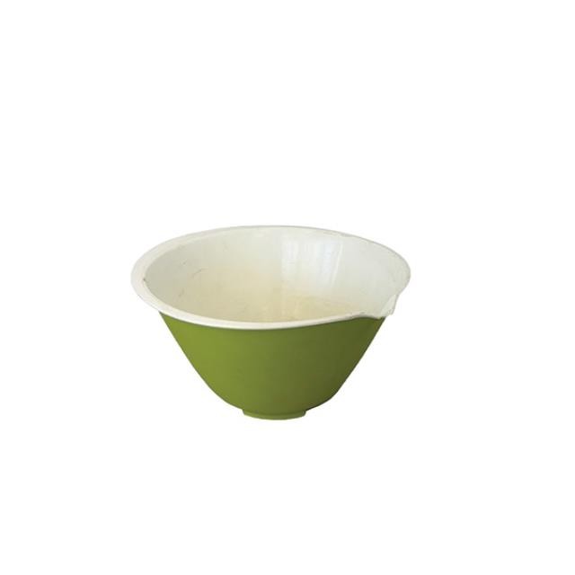 (25210216)MIXING BOWL-9"D Green w|White Interior-Nesting