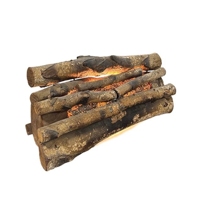 FIREPLACE LOGS-WOOD BUNDLE-LIGHT UP