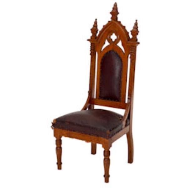 CHAIR-SIDE-GOTHIC-OAK-BRN UPHO