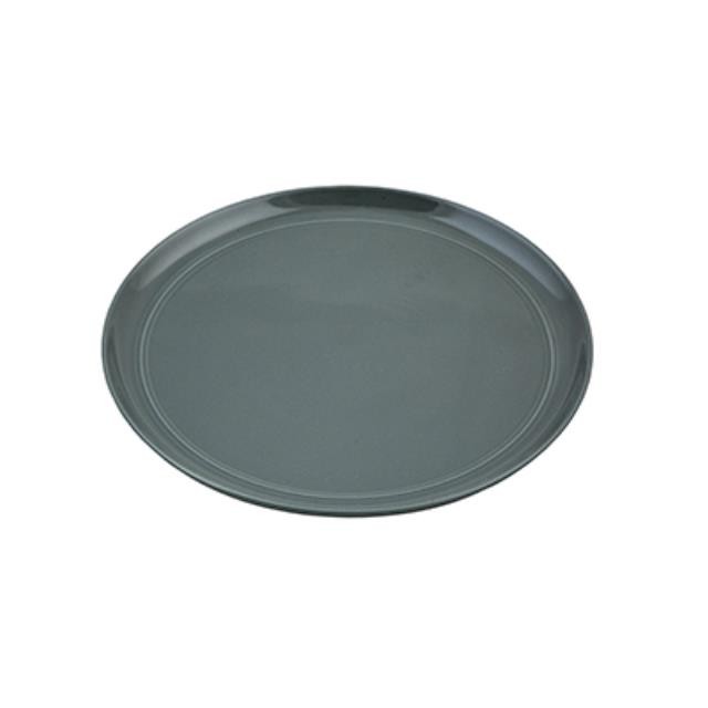 Grey Glazed Round Plate