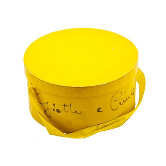 Hat Box- Yellow Round