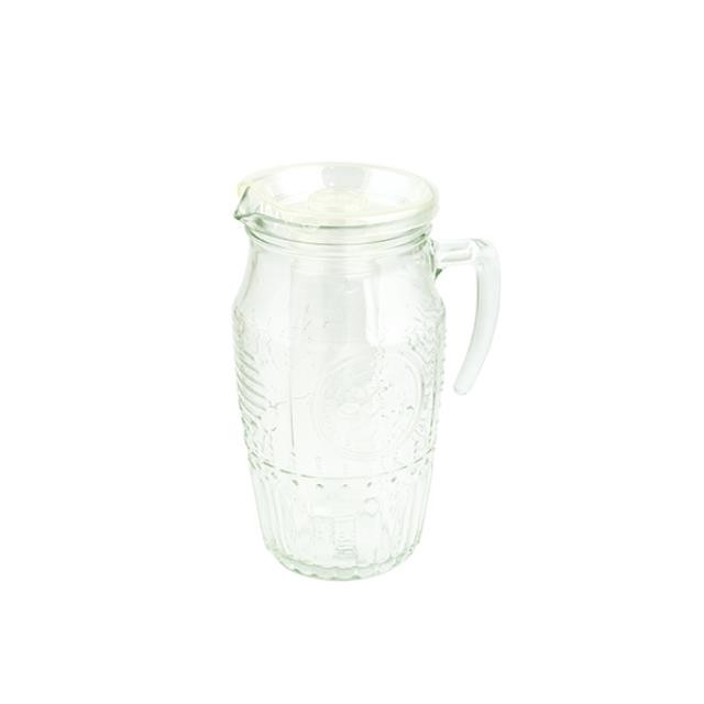 PITCHER-Glass w/Lid & Ice Core Holder