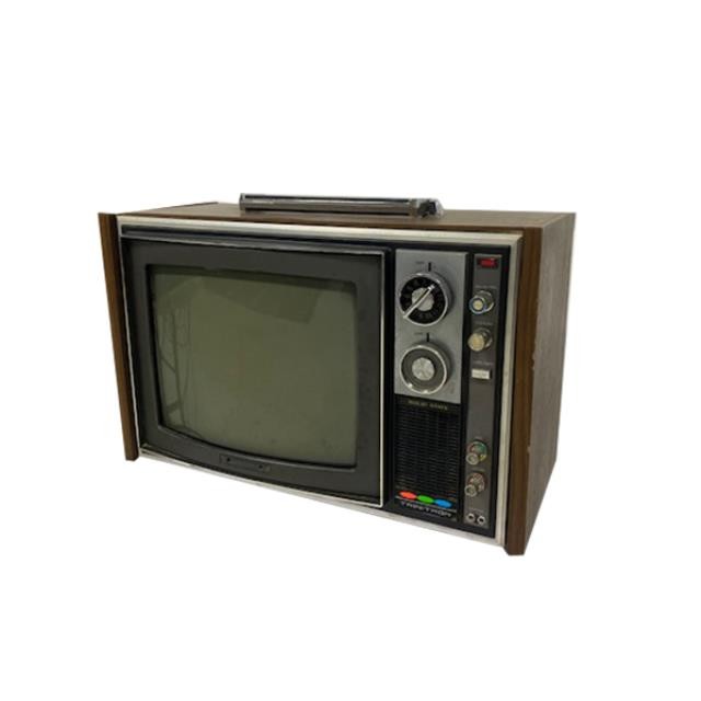 TELEVISION-Vintage Sony Trinitron TV w/Antenna Attached