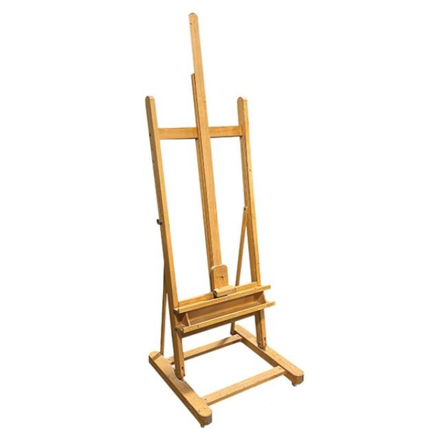 (40940043)EASEL-Large Natural H-Frame Easel w|Storage Tray