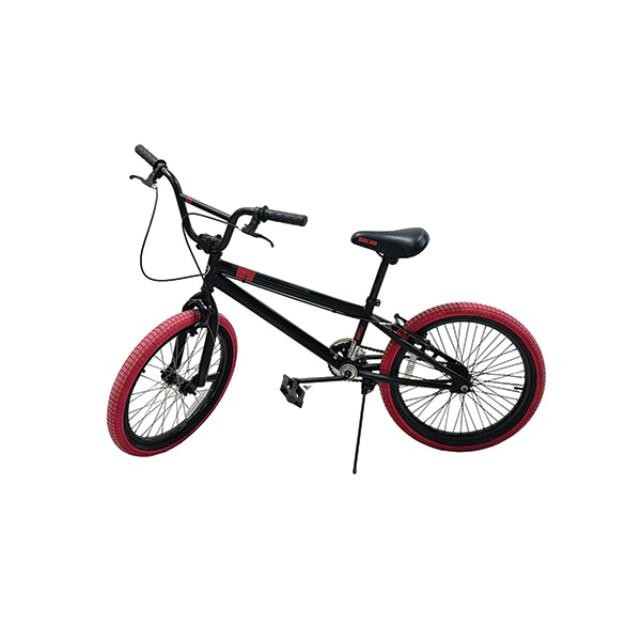 (78160029)BICYCLE-Kid's Black BMX Freestyle Bike w|Red Tires