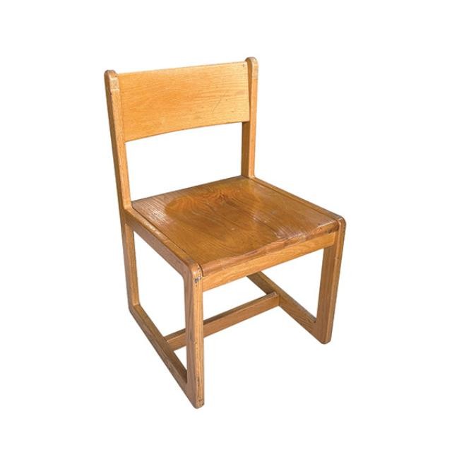 SIDE CHAIR-Light Oak School Chair