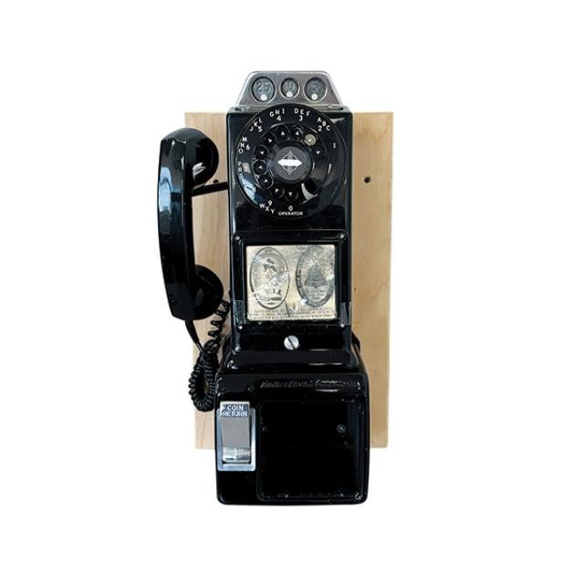 PAYPHONE-Vintage 1930's Electric Coin Operated Rotary Dial Payphone