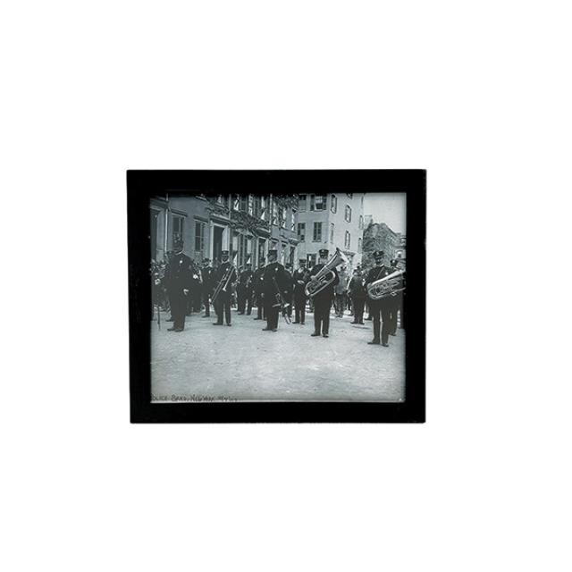 PRINT-Vintage Black & White Photo of Police Band