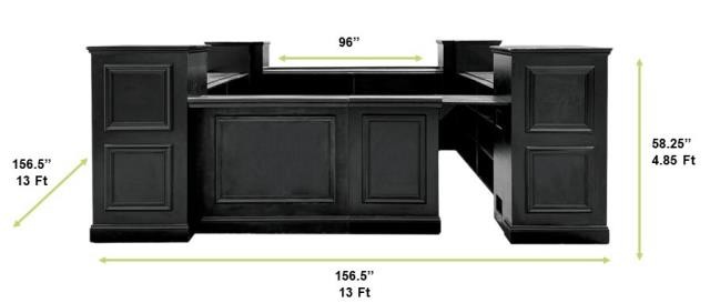 Painted Windowpane 12Piece Modular Bar (Square)